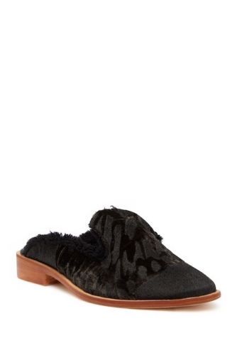 NEW Free People Butterfly Effect Faux Fur Slip-On Mules Size 39/9