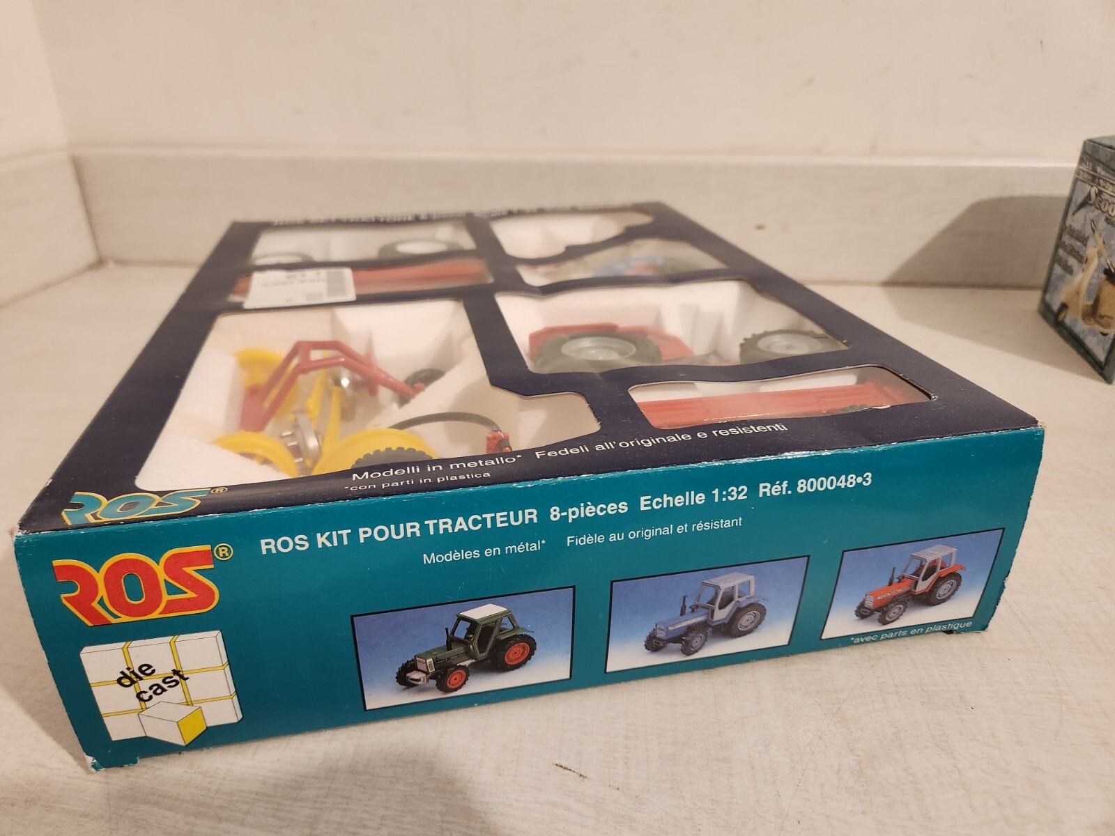 ROS SET MF TRACTOR IRRIGATION REELED HOSE TRAILER HAY TURNER 1.32