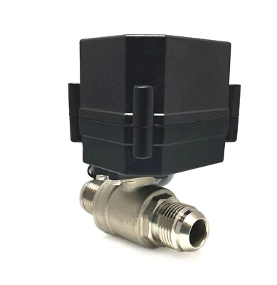 EHCOTECH AN10 Motorized Ball Valve 12V to 24VDC 3-wire Stainless Steel FKM/PTFE