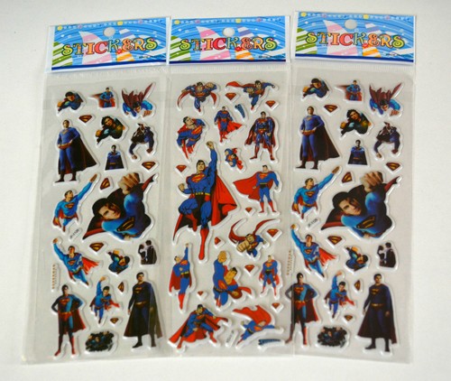 Super Man Stickers Children Party Bag Fillers Gifts Crafts School Stationery - Picture 5 of 5