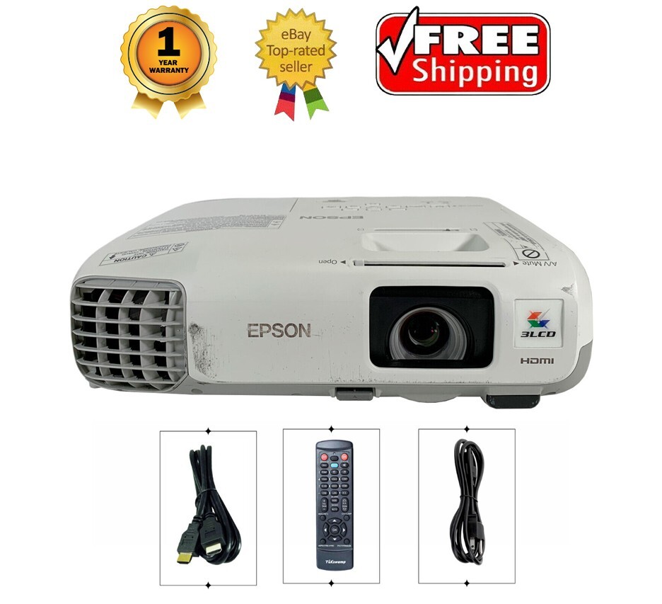 Refurbished Epson PowerLite 965 3LCD Projector 3500 ANSI