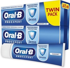 Image of Oral-B Pro-Expert - Professional 24h Protection Clean Mint Toothpaste 2 X 75ml