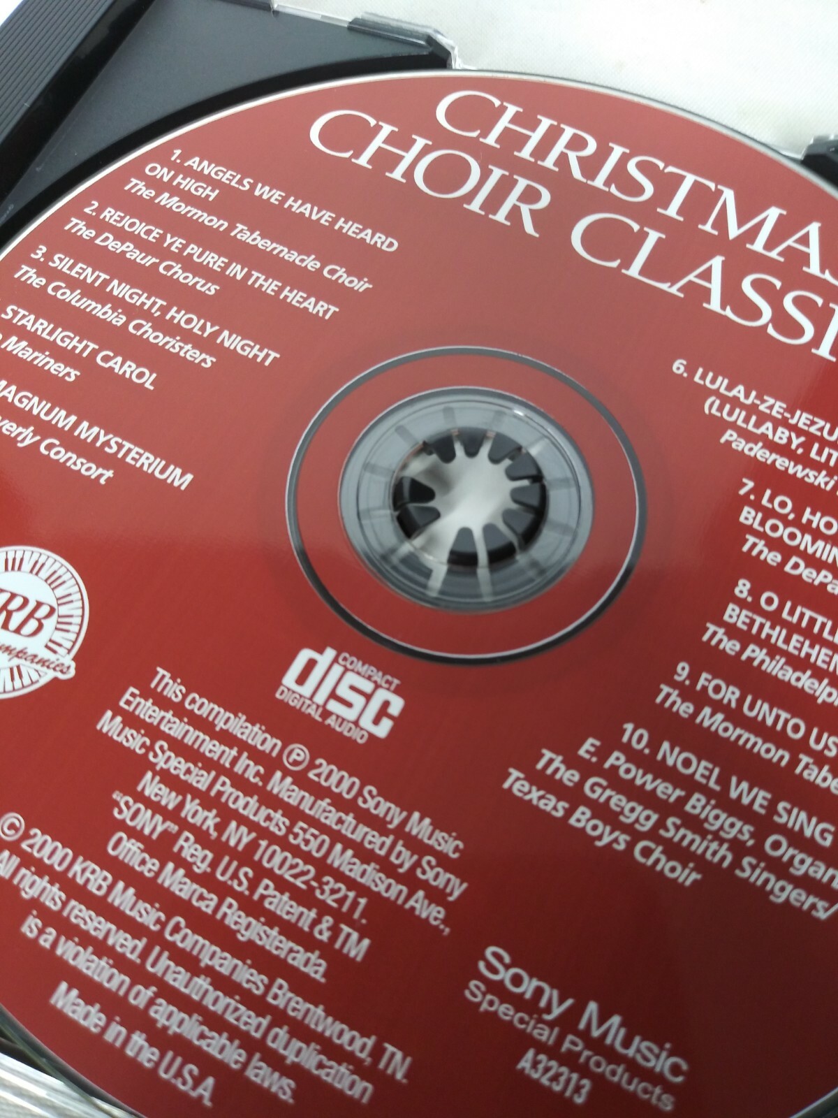 Christmas Choir Classics CD 2000 KRB Sony eBay