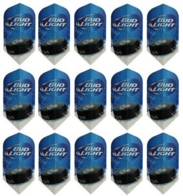 5 Sets Bud Light Slim Dart Flights   Ships w/ Tracking   Hockey Puck