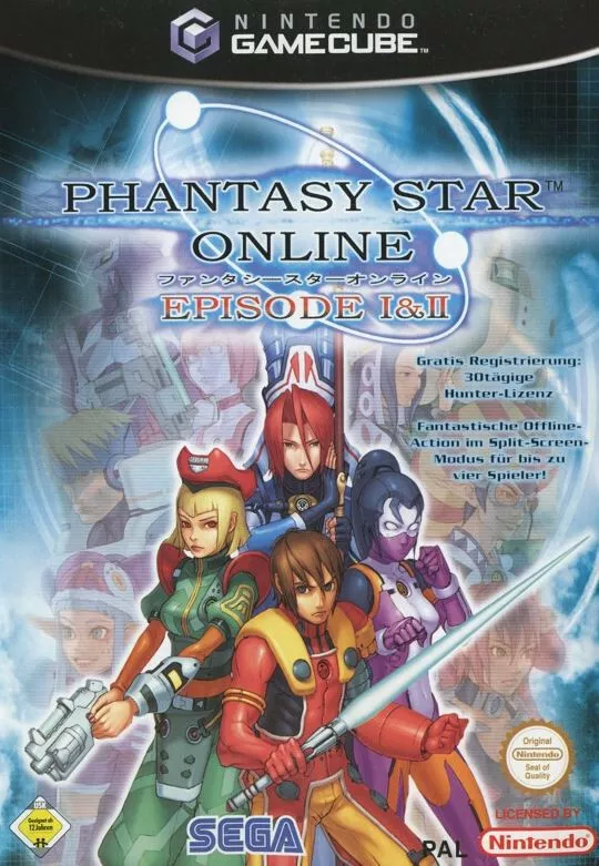 Nintendo Gamecube Game - Phantasy Star Online Episode I & II (Boxed )( Pal)  -gc