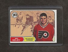 1968-69 Topps Hockey #96 Brit Selby, Philadelphia Flyers, EX-MT!