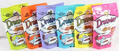 Großeinkauf 12 Packungen Dreamies je 2 Geschmacksrichtungen Porto sparen 12 x 60g Beutel