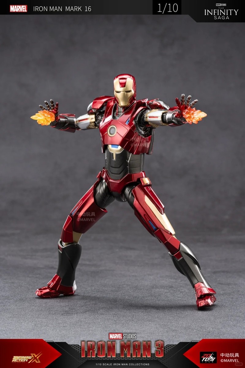 NEW ZD Toys Marvel Iron Man 3 Movie Figure Mark16 MK16 Nightclub 7