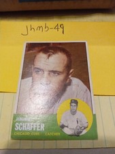 1963 TOPPS JIMMIE SCHAFFER #81  NM-MT please see pics great color
