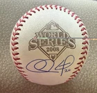 Chase Utley Signed Philadelphia Phillies 2008 World Series Baseball Fanatics