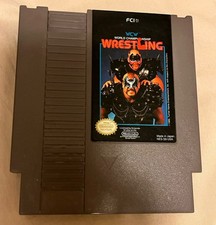 WCW World Championship Wrestling NES - Authentic - Clean Label