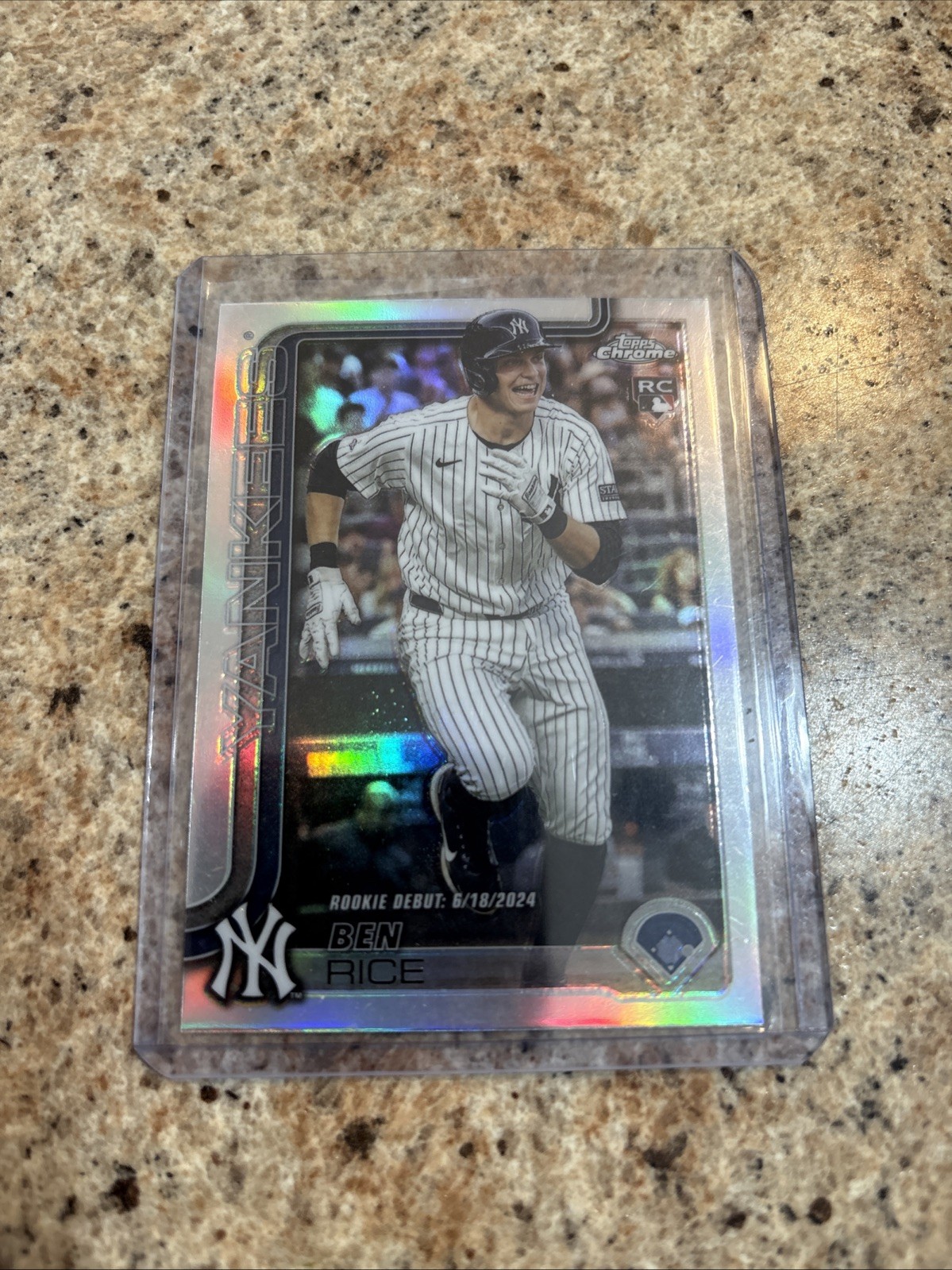 Ben Rice 2025 Topps Chrome Update Refractor Rookie Debut Yankees RC USC138
