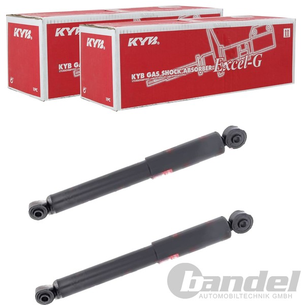 2X KYB EXCEL-G Gasdruck StoßDÄMpfer Hinten Passend FÜR Nissan Pixo Links+Rechts-image