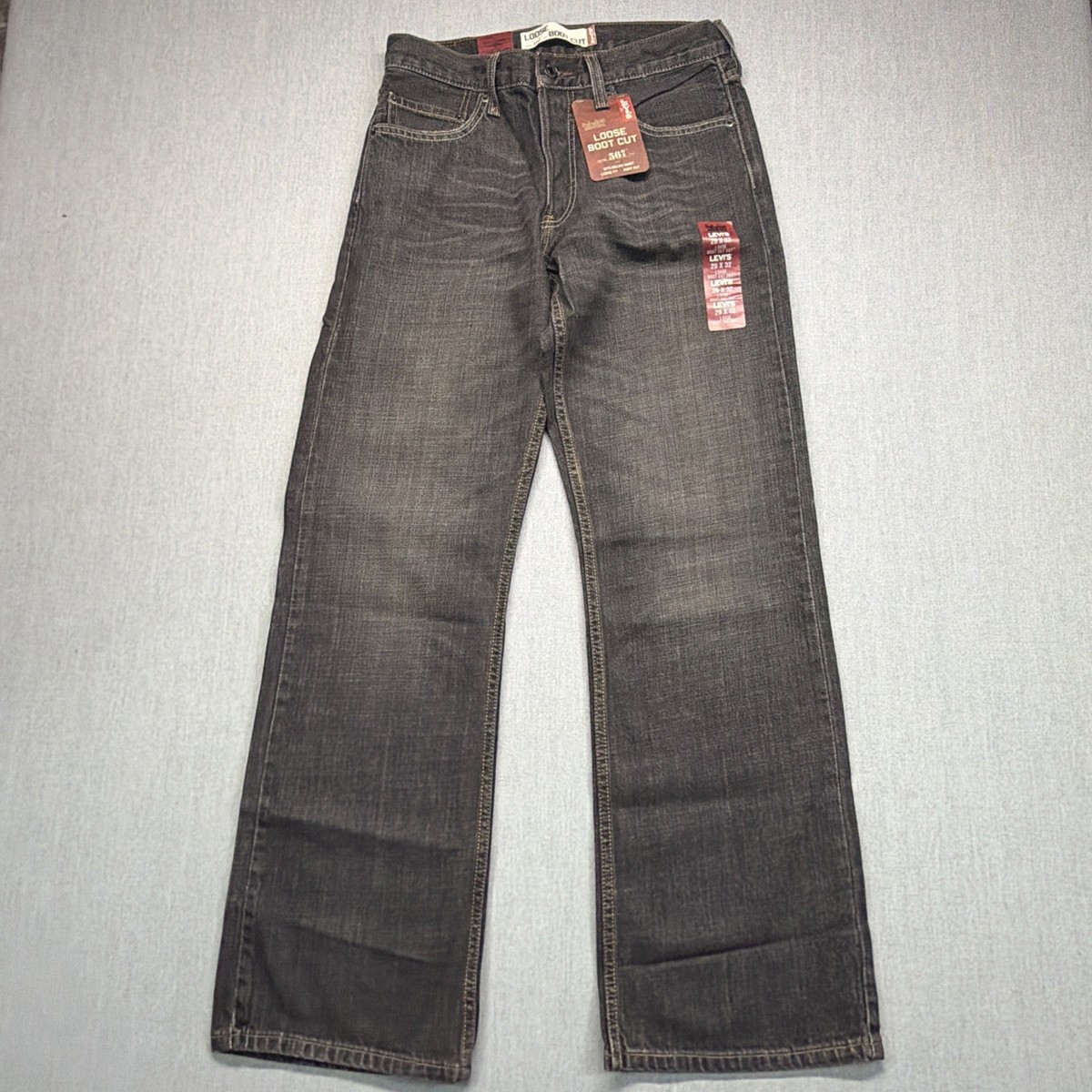 VTG Levi's 567 Loose Boot Cut Black Jeans Men's 29x32 (Fits 30x31