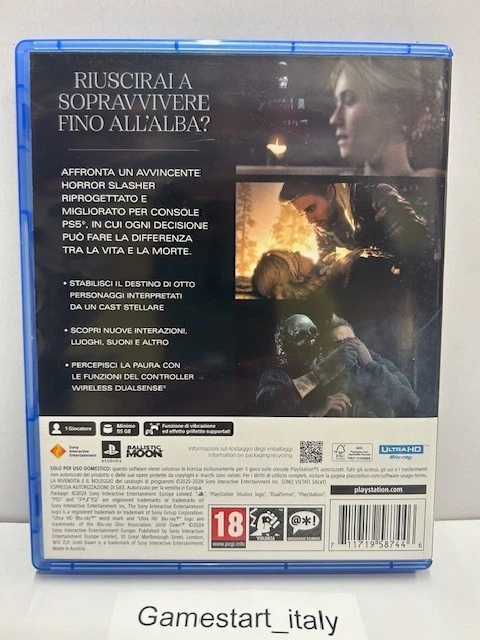 UNTIL DAWN - SONY PS5 - GIOCO USATO PERFETTAMENTE FUNZIONANTE - PAL VERSION, foto 4 di 5