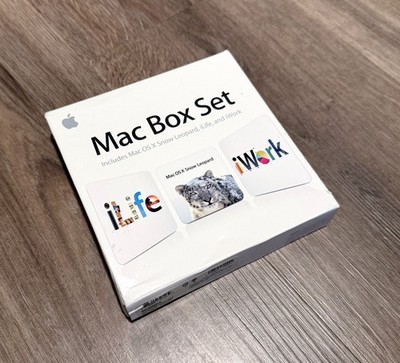 Apple Mac Box Set Includes Mac OS X Snow Leopard iLife 09 iWork 09 MC209Z/A 
