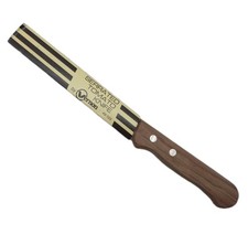 Vintage Vernon 9  Serrated Tomato Knife Wood ...
