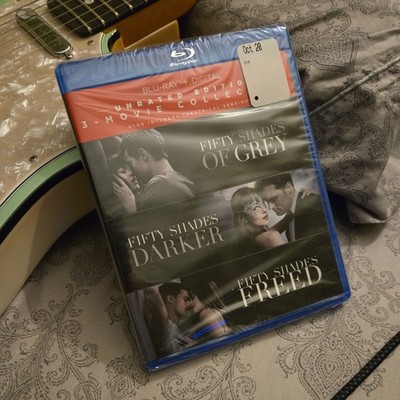 Sealed FIFTY SHADES of Grey 3 Movie Collection (DARKER,FREED) Blu-ray UNRATED