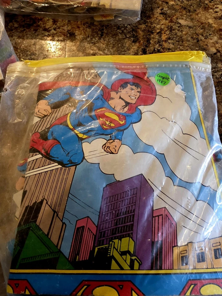 ¡Lote de 5! Rompecabezas de piso Disney Vintage 1980. Excelente estado. Mickey Superman Foto 3 de 4