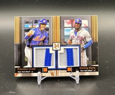 2024 TOPPS MUSEUM COLLECTION LINDOR/MARTE /35 DUAL MEANINGFUL MATERIAL METS
