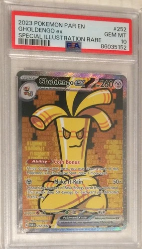 2023 Pokemon Paradox Rift PSA 10 Gholdengo ex SIR Special Illustration Rare #252