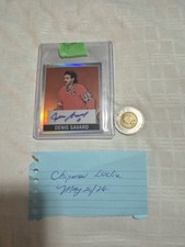 2025 Leaf Metal Autograph Hockey Card Of Denis Savard #6/6 Blackhawks 