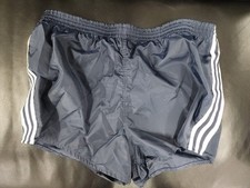 Adidas Vtg Shorts Nylon 80s Running Liner Sprinter Short Made In USA Navy Size M