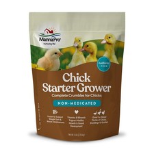 Manna Pro Chick Starter Feed, Non-Medicated Chicken Feed with Vitamins Mineral
