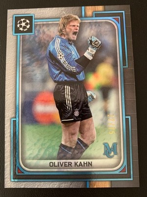 2023-24 Topps Museum Collection UCL Sapphire 10 Oliver Kahn ed/75 BAYERN MÜNCHEN