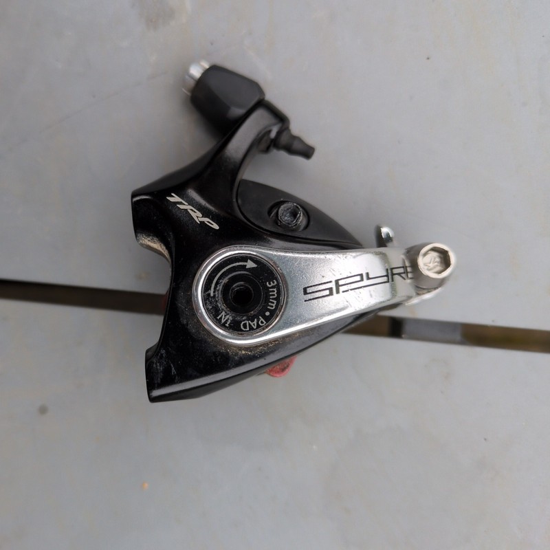 TRP Spyre-C Flat Mount Disc Brake Caliper Front orRear Black - Calliper and Pads