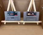 Super Nintendo SNES Game Lot Mortal Kombat 2 II and Top Gear Tested Multiplayer
