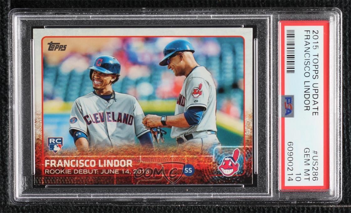 2015 Topps Update Debut Francisco Lindor #US286 PSA 10 GEM MT Rookie RC 0w8