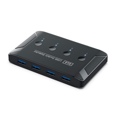 USB 3.0 Switch Selector 4 Port One Button Swapping von 4 USB Geräten für U