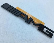 New Amg Emblem Trunk Black Matte Rear Badge For Mercedes A45 E55 S63 Cls55 C63