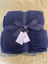 Barefoot Dreams CozyChic knit throw blanket - 54x72 - Indigo