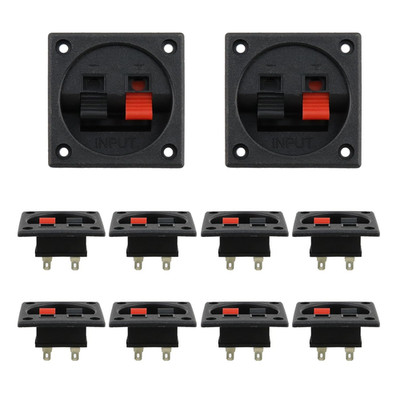 T Tulead 2.24''X2.24'' Speaker Box Terminal Cups 2 Positions Spring Clip Speaker C