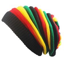 Jamaica Reggae Gorro Rasta Style Cappello Hip Pop Men's Winter Hats Red Y