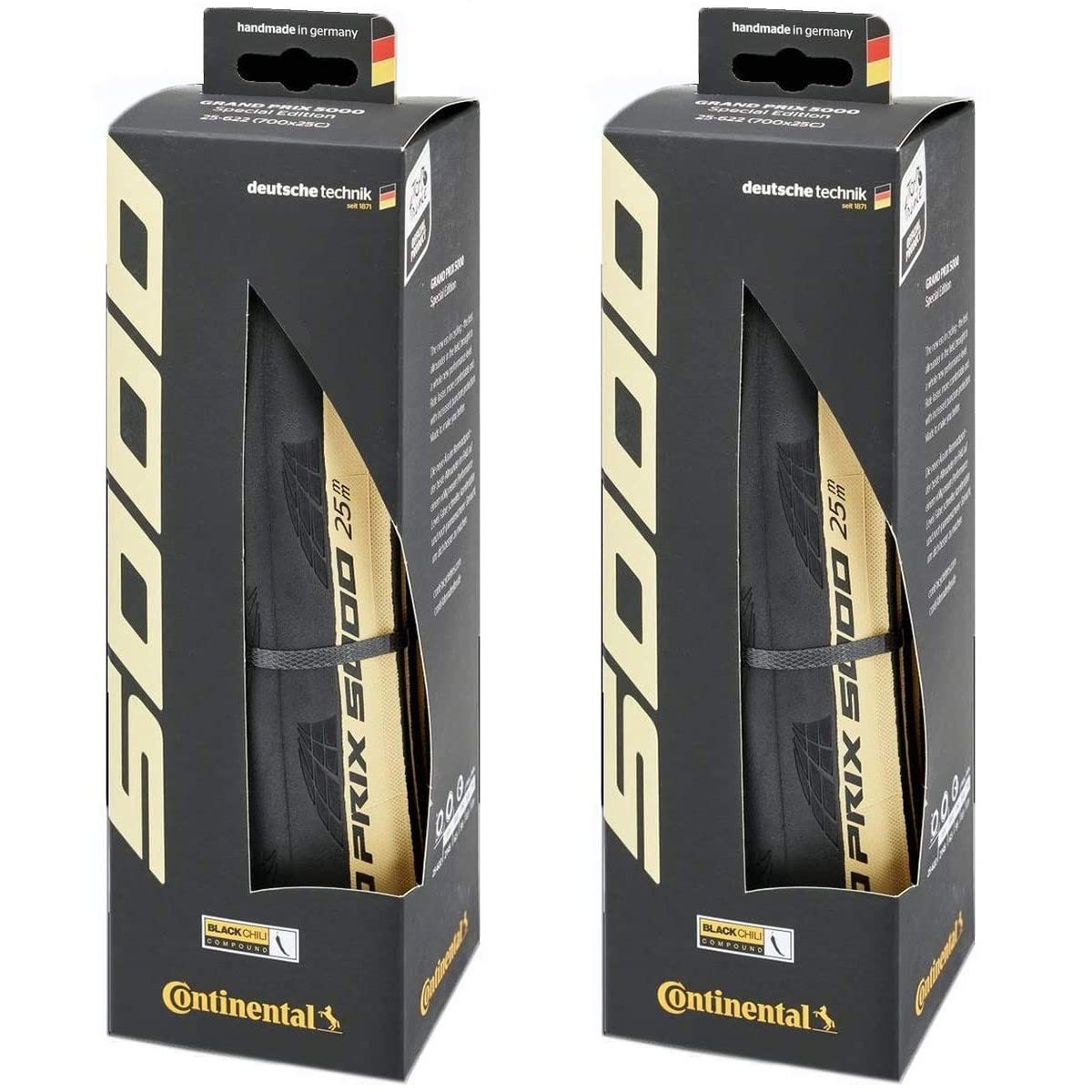 Continental Grand Prix 5000 Folding Tires Set of 2 700x25c Black