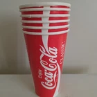 6 Vintage New Enjoy Coca-Cola Wax Paper Cups 32 oz Nyman MFG Providence RI