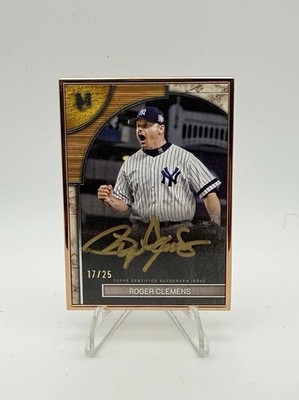 2025 Museum Collection Roger Clemens Framed Auto /25 Yankees