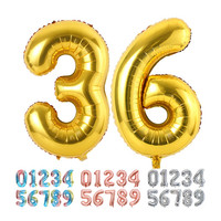 Luftballons Zahlen 0-9 Gold Folienballons 70-80 Cm FüR Geburtstag Deko Party