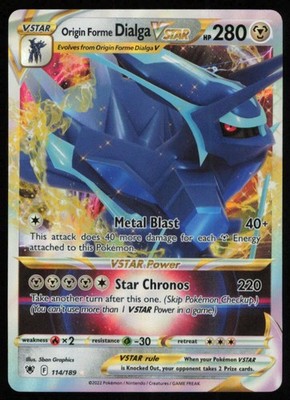 2022 Sword & Shield - Astral Radiance Origin Forme Dialga VSTAR VSTAR / Rare Holo