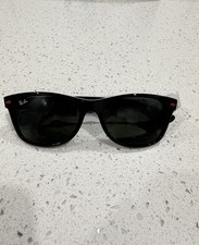 Ray-Ban RB 2132 New Wayfarer Ferrari Edition Wayfarer Black Green Sunglasses Men