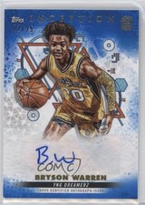 2022-23 Topps Inception OTE Overtime Elite Blue 22/25 Bryson Warren Auto 1u6