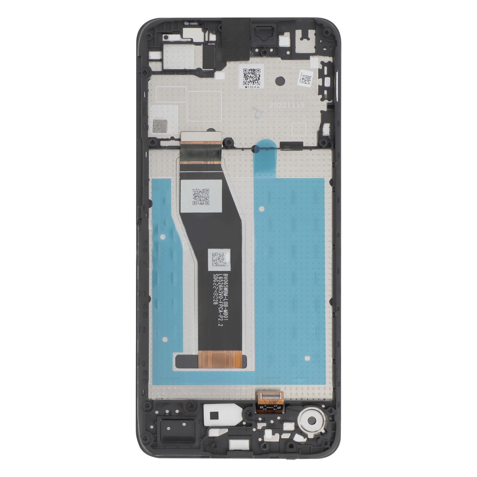 Écran LCD tactile Moto E7i Power gris clair dalle de remplacement