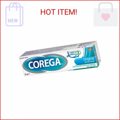 Corega Extra Strong - Denture Adhesive Cream - 40g