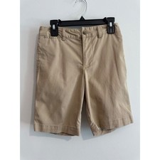 Summer Polo Ralph Lauren Chino Shorts Boys Size 10 Khaki Tan Cotton Twill