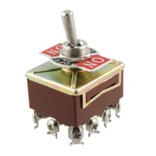 AC 15A/250V 10A/380V Screw Terminals On/Off/On 4PDT Latching Toggle Switches