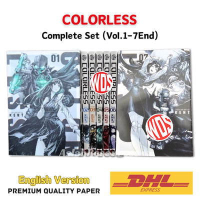 Manga Colorless Volume 1-7 English Version Full Set Comic Books New by Kent