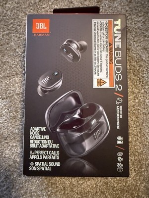 JBL Tune Buds 2 Wireless Noise Cancelling Earbuds Brand New Rare Black Color